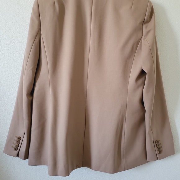 Unworn Reiss Marlie Single Breasted Wool Blend Blazer in Camel - Picture 10 of 12